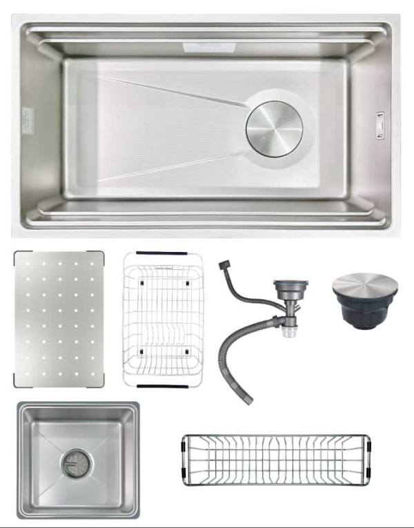 Chậu rửa chống xước Gento GT04-7645 new