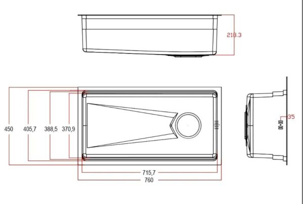 Chậu rửa chống xước Gento GT04-7645 new