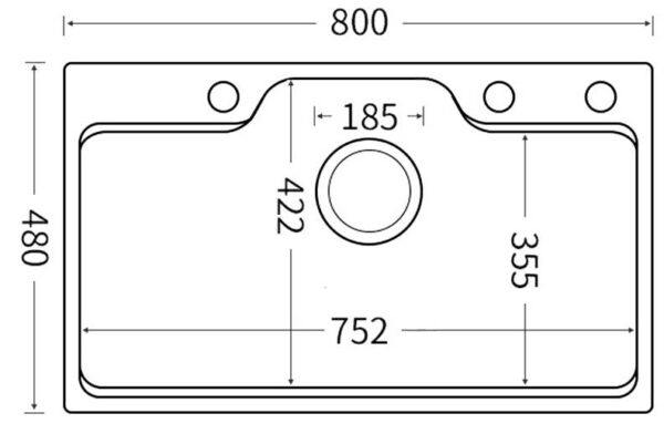 Chậu rửa bát Gento GT04-8048 Nano