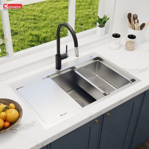 Chậu rửa bát chống xước Workstation Sink – Topmount Sink KN8151TS Dekor