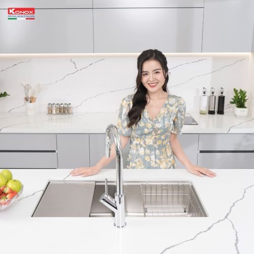 Chậu rửa bát chống xước Workstation Sink – Topmount Sink KN8646DU Dekor