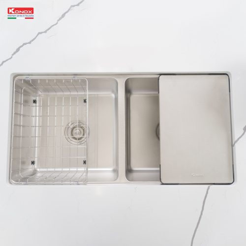 Chậu rửa bát chống xước Workstation Sink – Topmount Sink KN8646DU Dekor