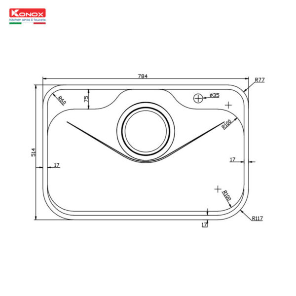 Chậu rửa bát chống xước phong cách Nhật TARI 7851SR