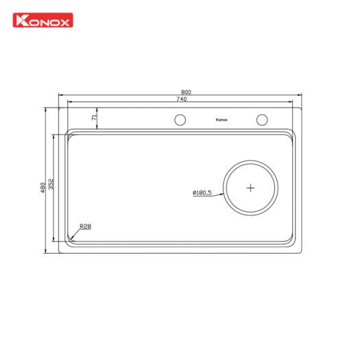 Chậu rửa bát chống xước Workstation Sink KN8048TS Dekor