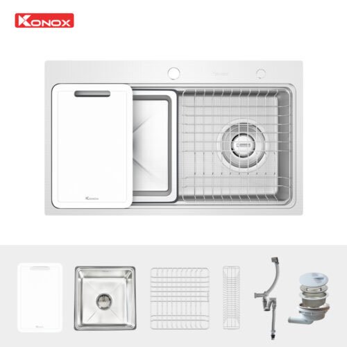 Chậu rửa bát chống xước Workstation Sink KN8048TS Dekor