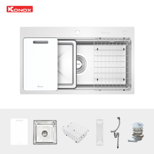 Chậu rửa bát chống xước Workstation Sink KN8751TS Dekor
