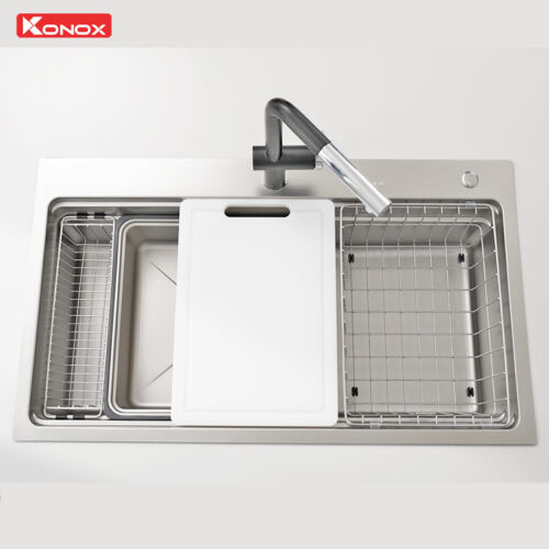 Chậu rửa bát chống xước Workstation Sink KN8751TS Dekor