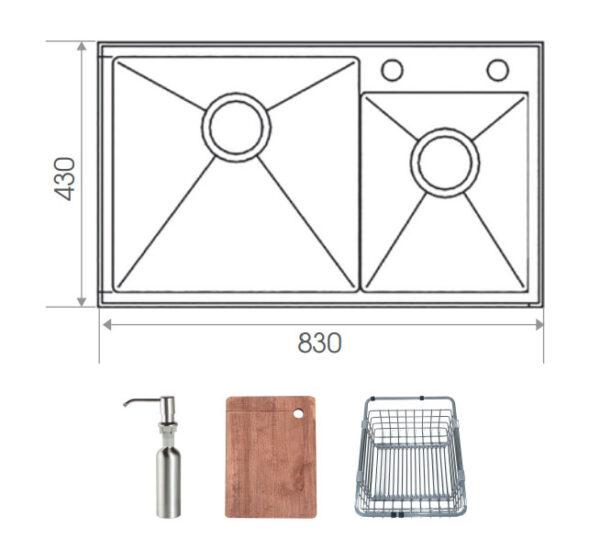CHẬU RỬA BELLO BL907DC
