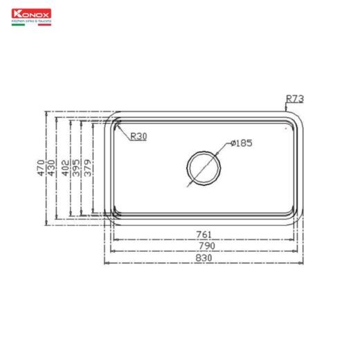Chậu rửa bát chống xước Workstation Sink KN8347SU Dekor Basic