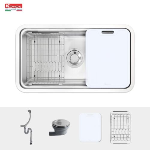 Chậu rửa bát chống xước Workstation Sink KN8347SU Dekor Basic