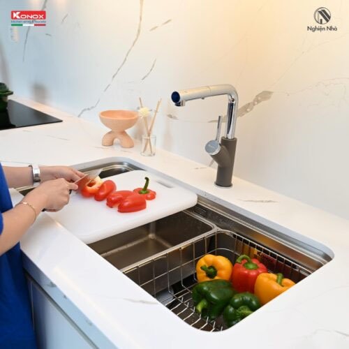Chậu rửa bát chống xước Workstation Sink KN8347SU Dekor