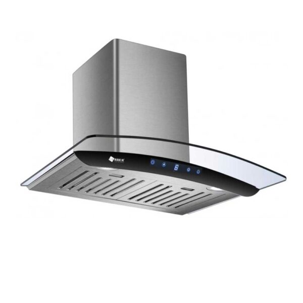 Máy hút mùi kính cong Arber AB SMART HOOD ( từ làm sạch mỡ trong mô tơ)