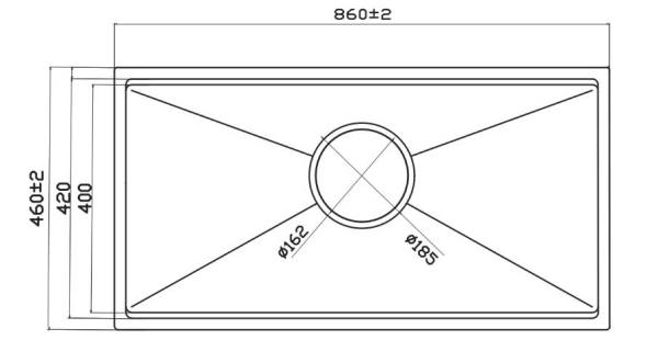 Chậu rửa bát GrandX GX8646S SMOOTH