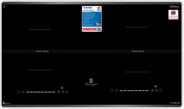 Bếp từ đôi Blueger B-188PLUS_ MADE IN THAILAND