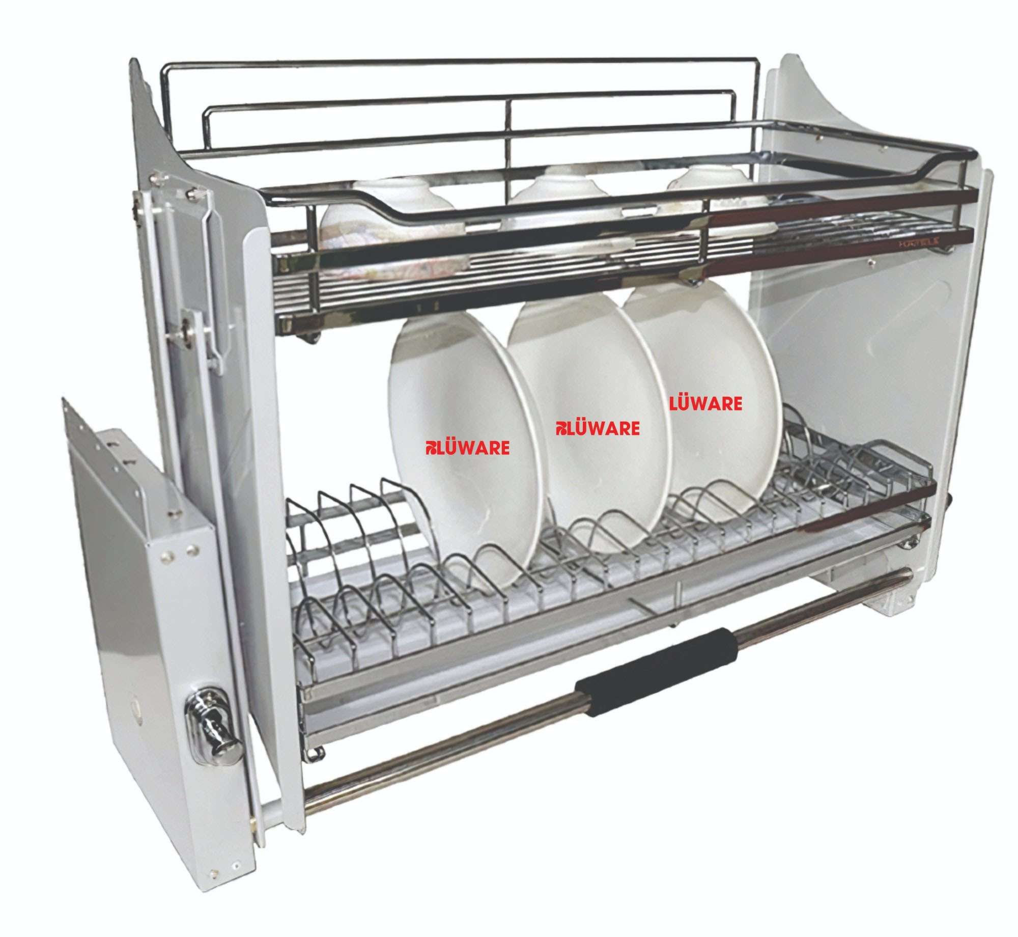 GIÁ NÂNG HẠ ĐỂ BÁT ĐĨA 700MM BLUWARE NH70 (NH7102 SUS304)