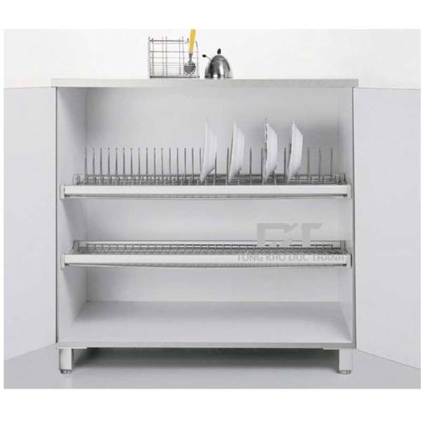 Giá bát cố định cao cấp 2 tầng bluware B290- BN290SUS304 ( KT 900mm)