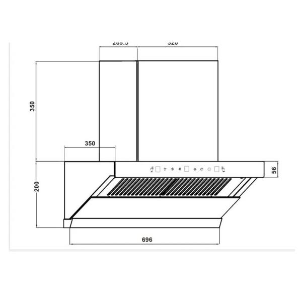 Máy Hút Mùi Tự Động Làm Sạch BLANC BA3570AT