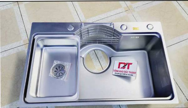 Chậu rửa bát Kobesi 7546 cao cấp inxo 304 chống xước