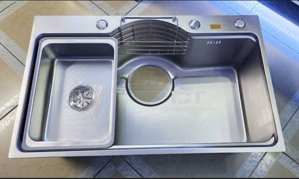 Chậu rửa bát Kobesi 7546 cao cấp inxo 304 chống xước