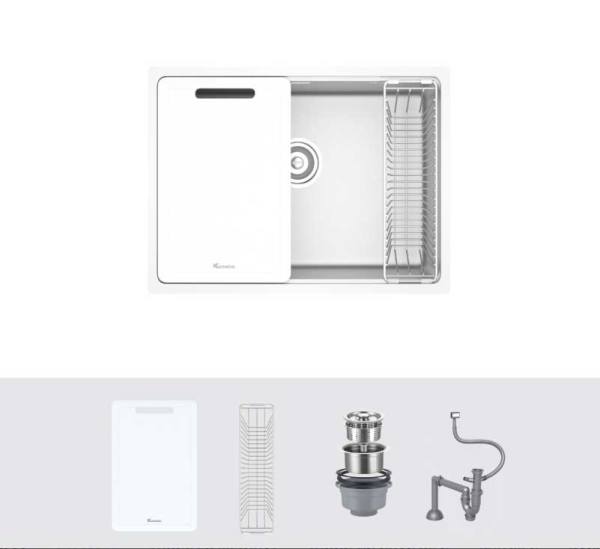 Chậu rửa bát Konox phong cách Nhật bề mặt mịn Tari 6448SM