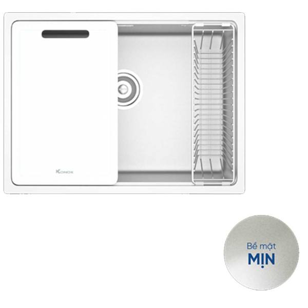 Chậu rửa bát Konox phong cách Nhật bề mặt mịn Tari 6448SM