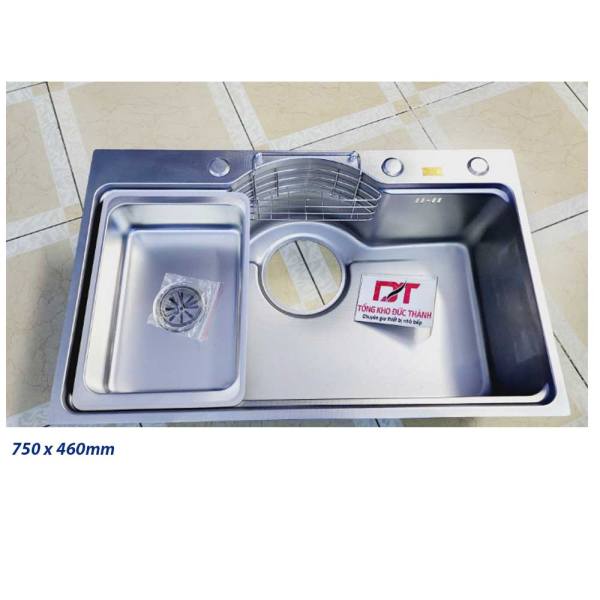 Chậu rửa bát Kobesi 7546 cao cấp inxo 304 chống xước