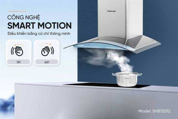 MÁY HÚT MÙI KÍNH CONG SUNHOUSE SHB72012