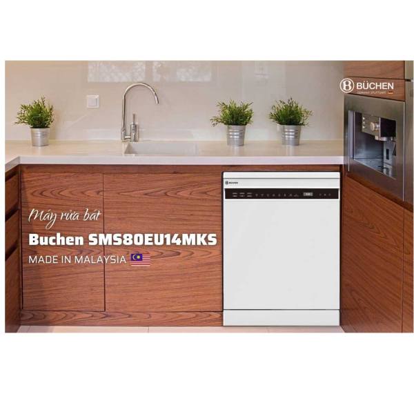 Máy rửa bát Buchen SMS80EU14MKS (15 bộ)