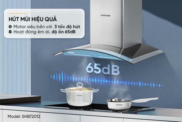 MÁY HÚT MÙI KÍNH CONG SUNHOUSE SHB72012