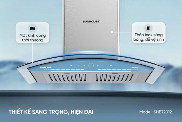 MÁY HÚT MÙI KÍNH CONG SUNHOUSE SHB72012