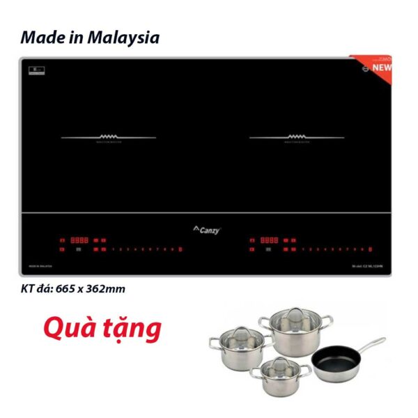 bếp từ Canzy CZ ML123HN nhập Malaysia bo viền nhôm ( lỗ đá nhỏ)