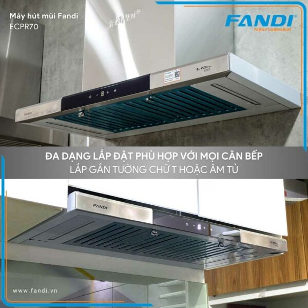 Máy Hút Mùi Fandi ECPR70 nhập Malaysia