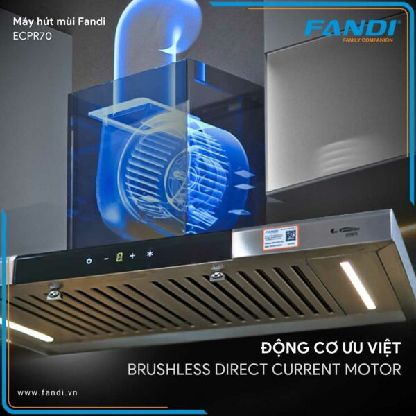 Máy Hút Mùi Fandi ECPR70 nhập Malaysia