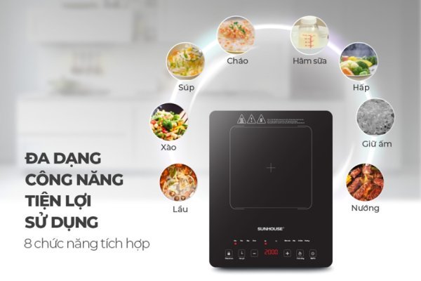 BẾP TỪ ĐƠN CẢM ỨNG SUNHOUSE SHD6805