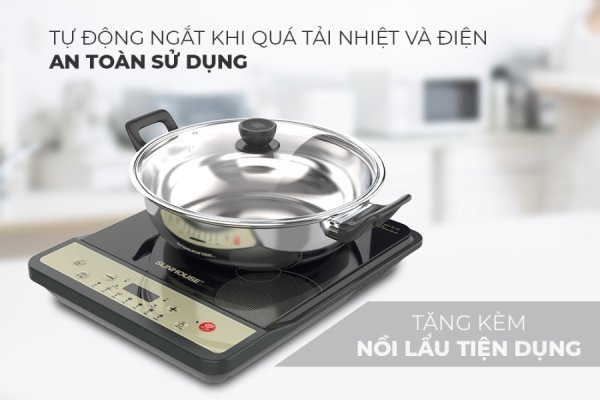 BẾP TỪ ĐƠN SUNHOUSE SHD6158
