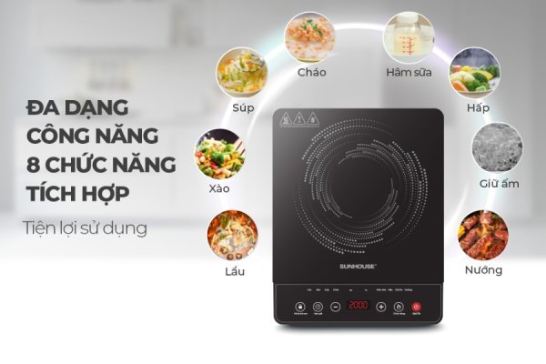 BẾP TỪ ĐƠN SUNHOUSE SHD6161