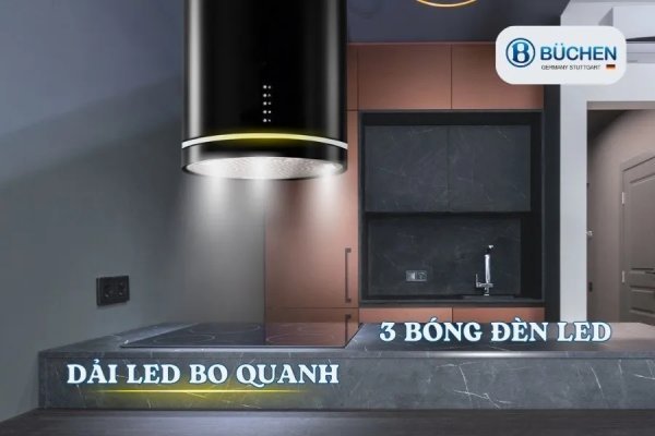 Máy hút mùi đảo Buchen BU885ISB