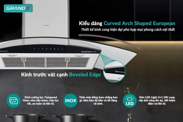 MÁY HÚT MÙI GRANDX GX H70C62B