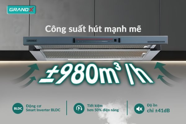 MÁY HÚT MÙI GRANDX GX H70F72G