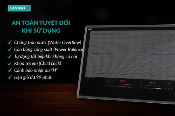 BẾP TỪ GRANDX GX IH839PRO