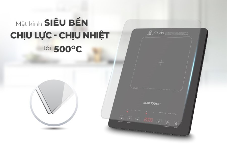 BẾP TỪ ĐƠN CẢM ỨNG SUNHOUSE SHD6805