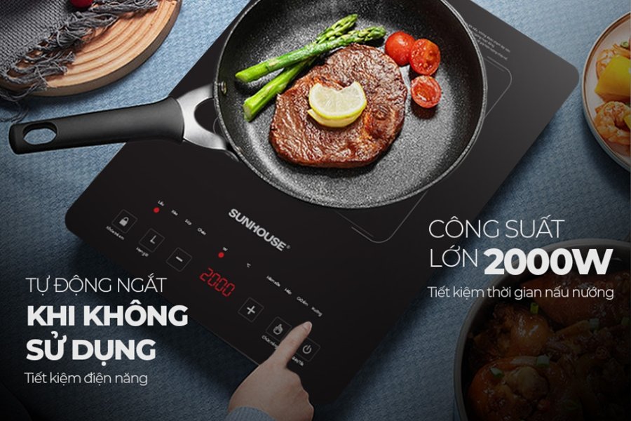 BẾP TỪ ĐƠN CẢM ỨNG SUNHOUSE SHD6805