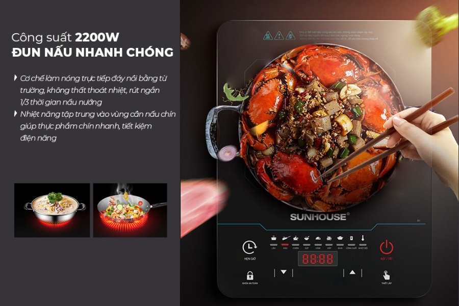 Bếp từ đơn SUNHOUSE SHD6873