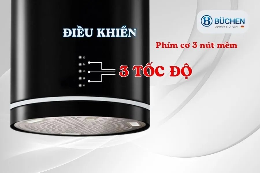 Máy hút mùi đảo Buchen BU885ISB