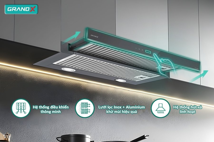 Máy hút mùi GrandX GX H70F58G