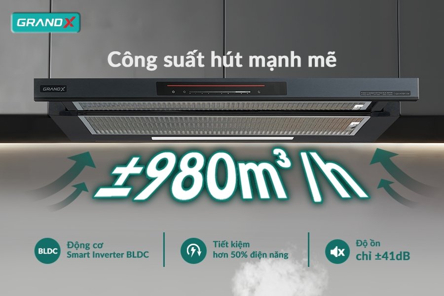 Máy hút mùi GrandX GX H70F72B