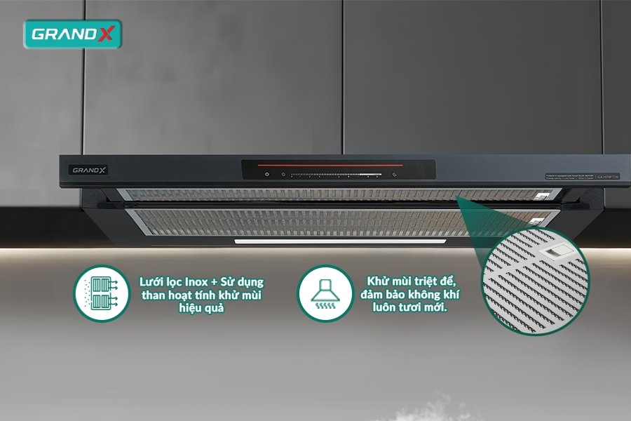 Máy hút mùi GrandX GX H70F72B