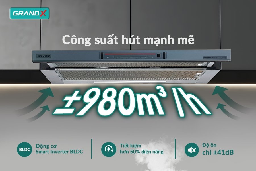 Máy hút mùi GrandX GX H70F72G
