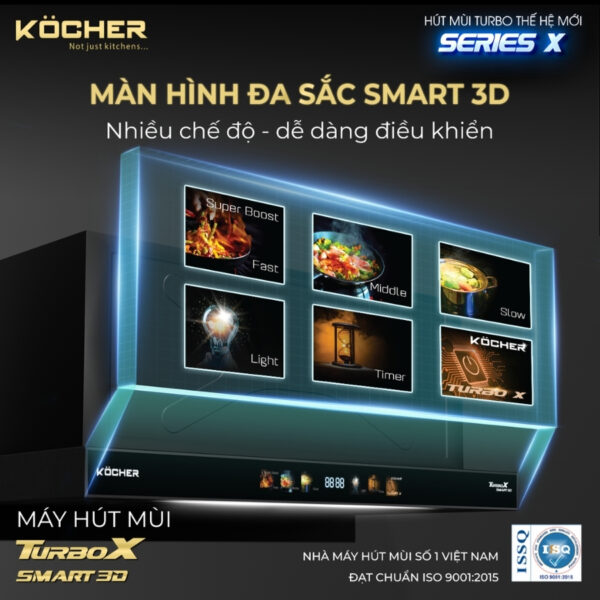 MÁY HÚT MÙI TURBO SMART 3D X3D-350T
