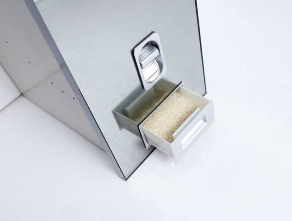 Thùng gạo 1 ngăn Sevilla B3 ( màu bạc)